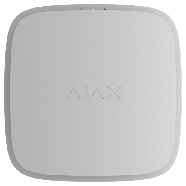 (Уцінка) Бездротовий адресний пожежний сповіщувач точковий димовий. Комбінований з оповіщувачем звуковим Ajax EN54 FireProtect (Smoke/Sounder) Jeweller White (119919.276.WH1)