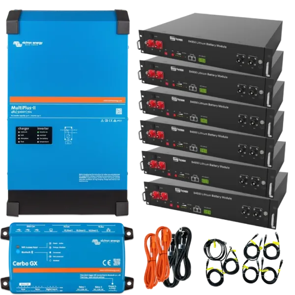 VictronEnergy MultiPlus-II + Dyness 4кВт 14.4кВт•г Система безперебійного живлення однофазна