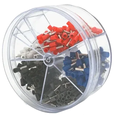 IWISS E-400 (Е0508- 50 шт, Е7508-100шт, Е1008-100шт, Е1508-100 шт, Е2508-50 шт) Набір клем/наконечників 400шт