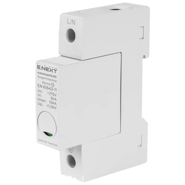 E.NEXT e.stand.spd.1D.275, клас D Пристрій для захисту від імпульсних перенапруг