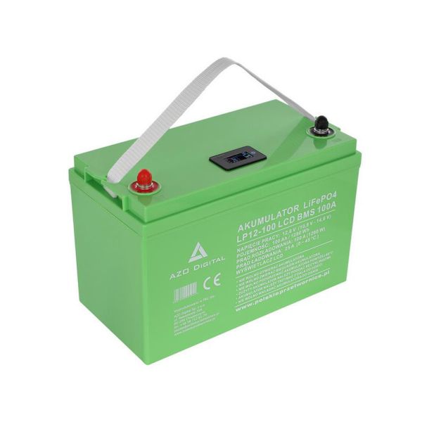 Акумулятор LiFePO4 LP12-100 100Ah 12V 100A LCD з Bluetooth