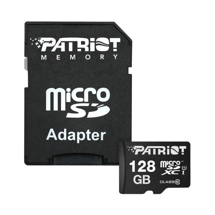 Карта пам`ятi  MicroSDXC 128GB UHS-I Class 10 Patriot LX + SD-adapter (PSF128GMCSDXC10)