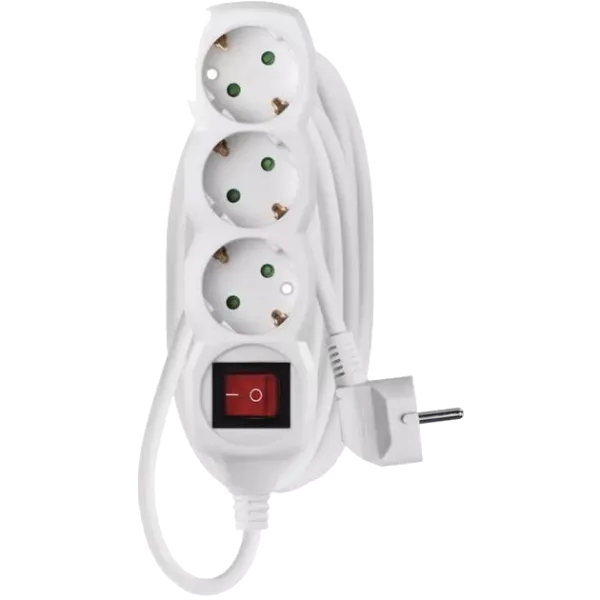 EMOS P1321R 3 розетки 1.5 м Мережевий подовжувач