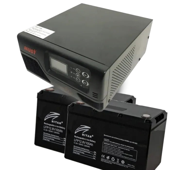 MUST EP20-R1000W + 2x LFP12.8V100AH G24 Комплект ДБЖ + АКБ