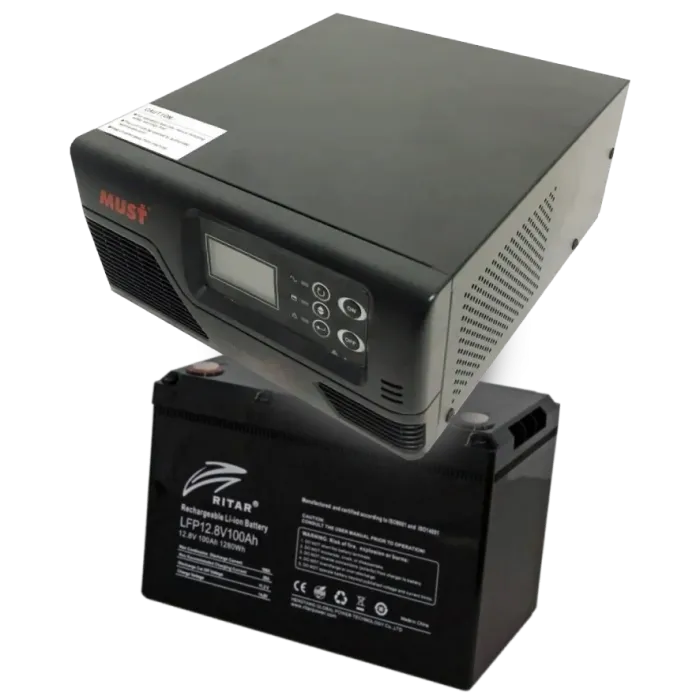 MUST EP20-R1000W + LFP12.8V100AH G24 Комплект ДБЖ + АКБ