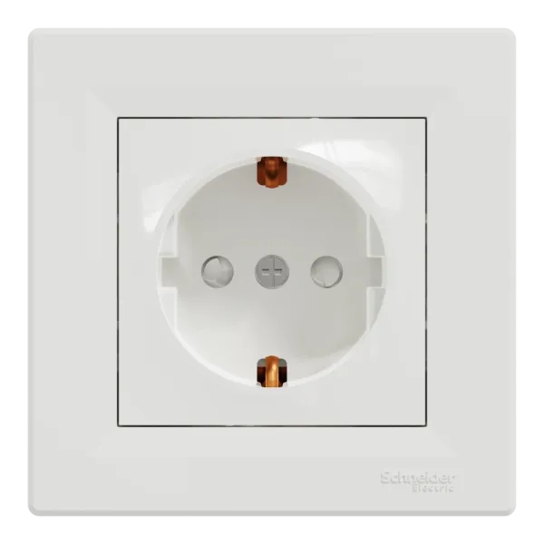 Schneider Electric ASFORA EPH2900221 Розетка одинарна із заземленням і шторкою