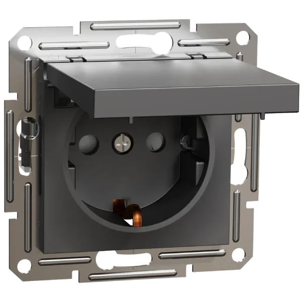 Schneider Electric Asfora EPH3100171 Розетка антрацит