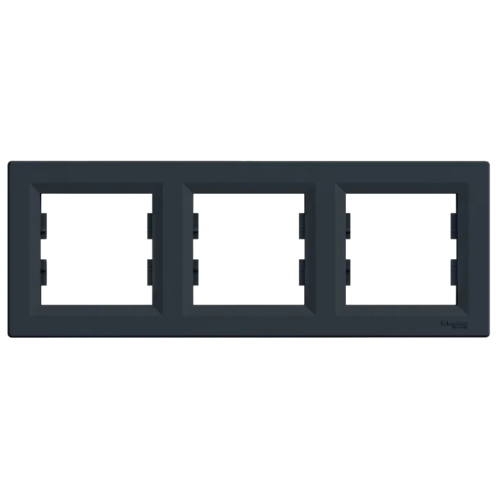 Schneider Asfora (EPH5800371) Рамка 3-на антрацит горизонтальна