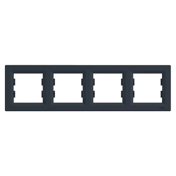 Schneider Electric EPH5800471 Asfora Рамка 4 поста антрацит горизонтальна