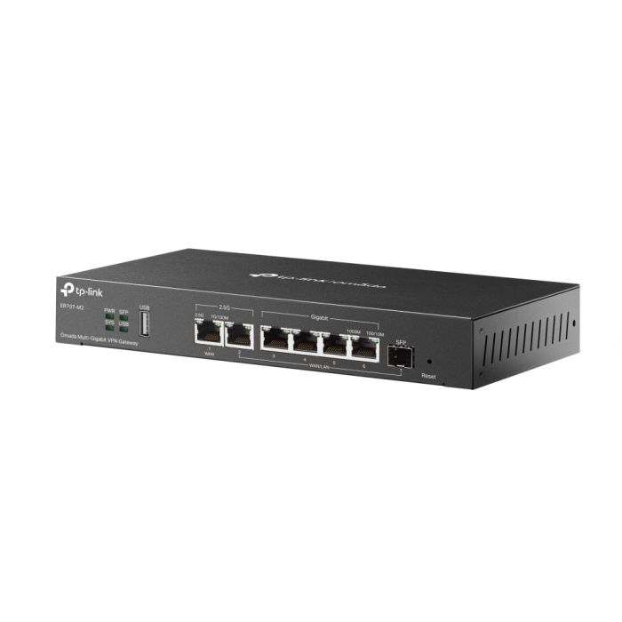 Мультисервісний маршрутизатор TP-LINK  ER707-M2 1x2.5GE LAN 1x2.5GE WAN/LAN 4xGE LAN 1xSFP WAN/LAN 1xUSB 2.0 VPN Omada