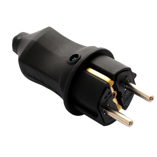 ERKA 4001 Вилка 16А з/к пряма (каучук)