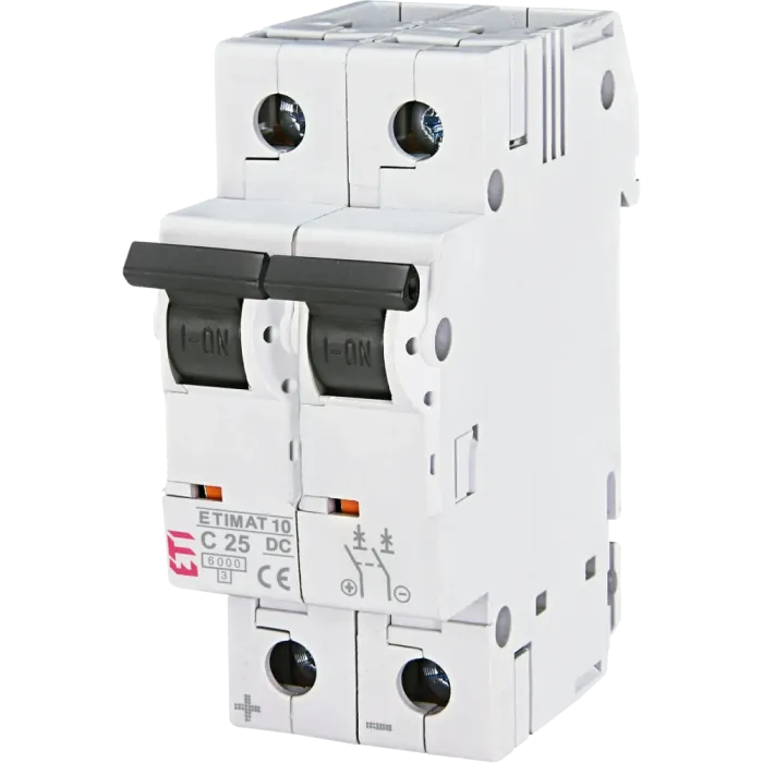 ЕТІ ETIMAT 10 DC 2p C 25A (6 kA) Автоматичний вимикач