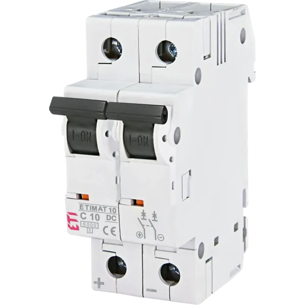 ЕТІ ETIMAT 10 DC 2p C 10A (6 kA) Автоматичний вимикач