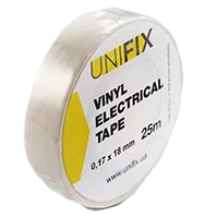 UNIFIX ETU-25W Iзоляцiйна стрiчка бiла 0.17х18 мм 25 м