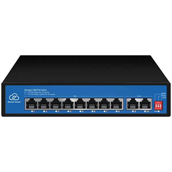 Ewind EW-ES2010CF-AP PoE Комутатор 8 портів некерований