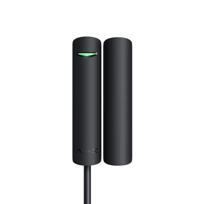 Дротовий датчик відчинення дверей/вікна Ajax DoorProtect Fibra black
