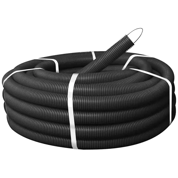 750Н 25/19мм бухта 100м гнучка з протяжкою негорюча UF-стійка Труба гофрована