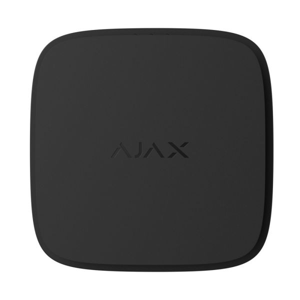 Бездротовий пожежний датчик Ajax FireProtect 2 RB black з сенсором температури зі змінними батареями