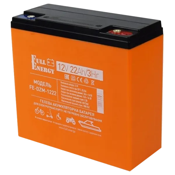 Full Energy FE-DZM-1222 12В 22А•год тяговий гелевий Акумулятор