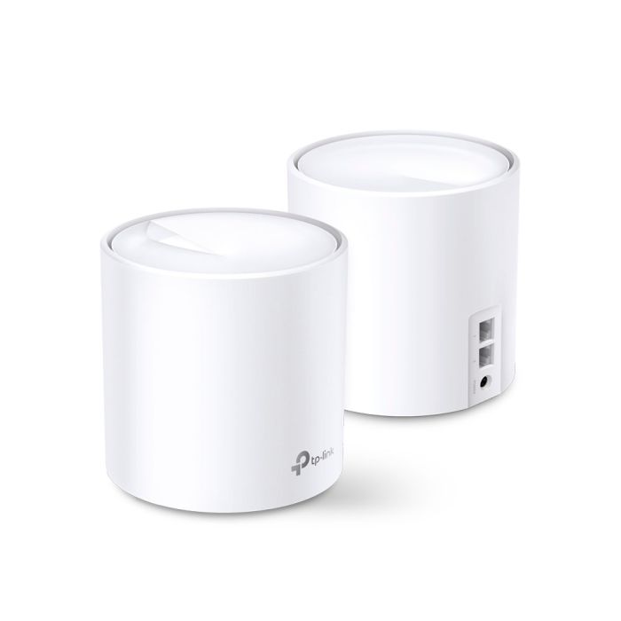 Домашня Mesh Wi-Fi система TP-LINK DECO X20 2PK AX1800 1xGE LAN 1xGE WAN MU-MIMO OFDMA (DECO-X20-2-PACK)