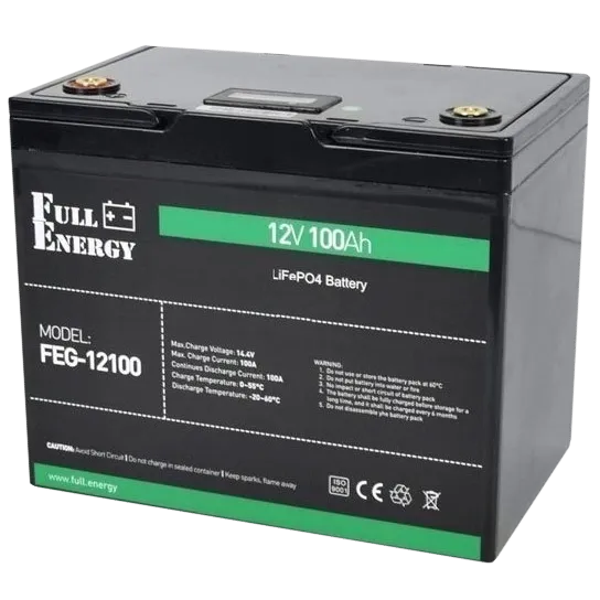 Full Energy FEG-12100 12В 100А•год 100А Літієва акумуляторна батарея