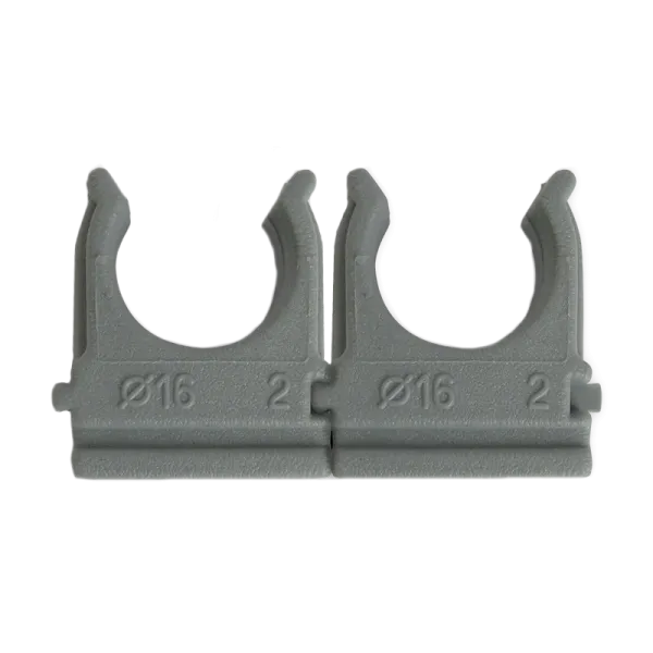 Крепление Ziplex для гофри d 16 сіре (100 шт)