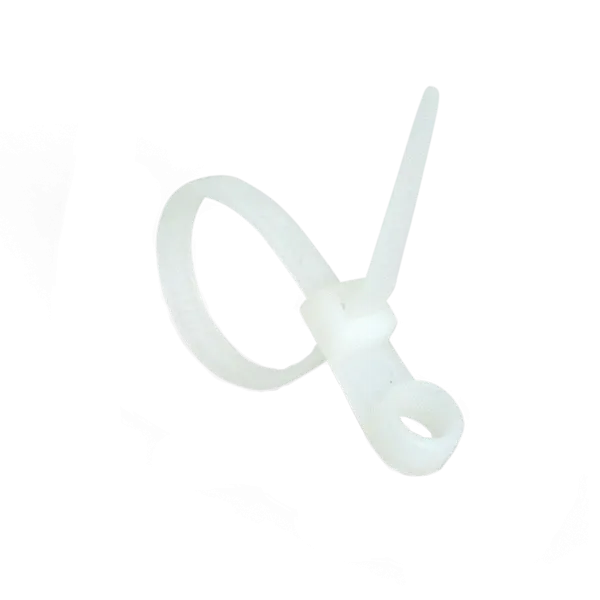 Стяжка Ziplex кабельна з кільцем 3,6х110 біла(100шт)