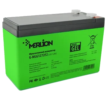 MERLION G-MLG1272F2 7.2 А●г 12В Свинцево-кислотна акумуляторна батарея