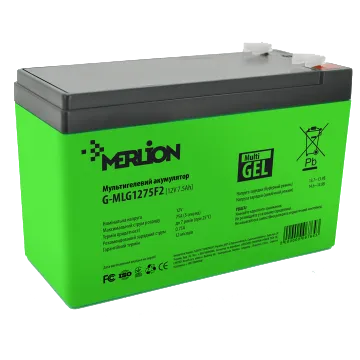 MERLION G-MLG1275F2 7.5 А•г 12В Свинцево-кислотна акумуляторна батарея