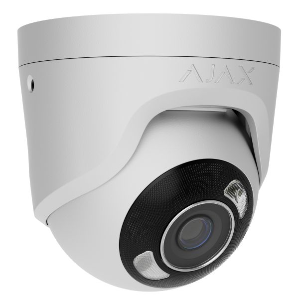 Дротова охоронна IP-камера Ajax TurretCam HL (8 Mp/2,8 mm) White (126265.197.WH1)