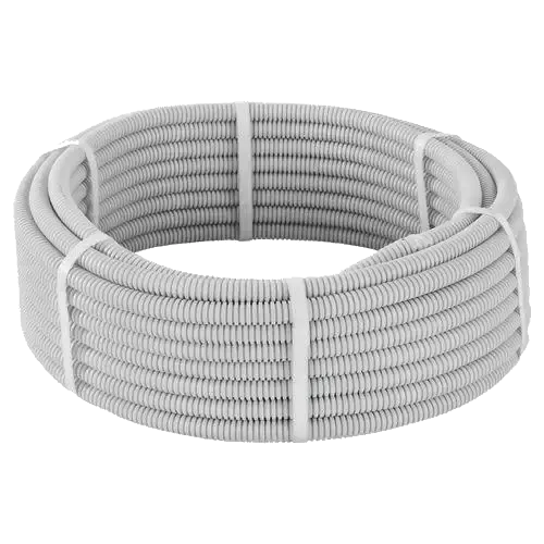 350Н сіра 25/19мм (100м) з протяжкою негорюча Труба гофрована