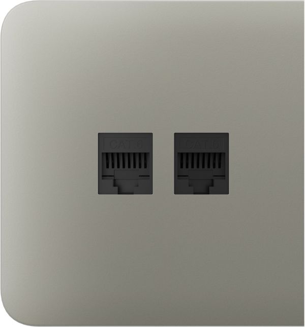 Бічна панель для вбудованої інтернет-розетки Ajax SideCover (LAN) Olive (126218.319.OL)