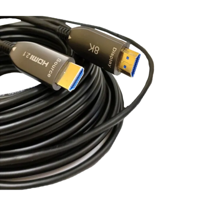 HDMI 2.1 патчкорд 10м з передачею сигналу 8K UHD 48 Gbps по оптичному кабелю (AOC)