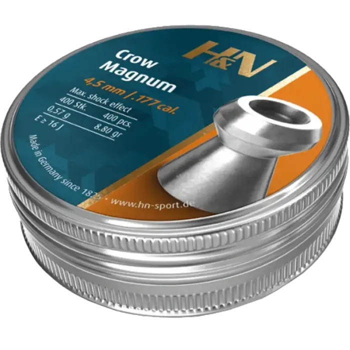 H&N Crow Magnum (400 шт) Кулі пневматичні 0,57 г 4,5 мм