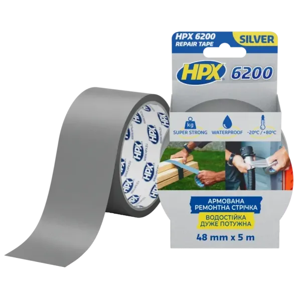 HPX CB5005 6200 48мм х 5м Стрічка армована одностороння