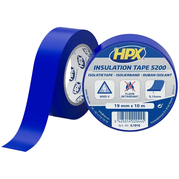 HPX IL1910 HPX5200 19мм х 10м Стрічка ПВХ ізоляційна