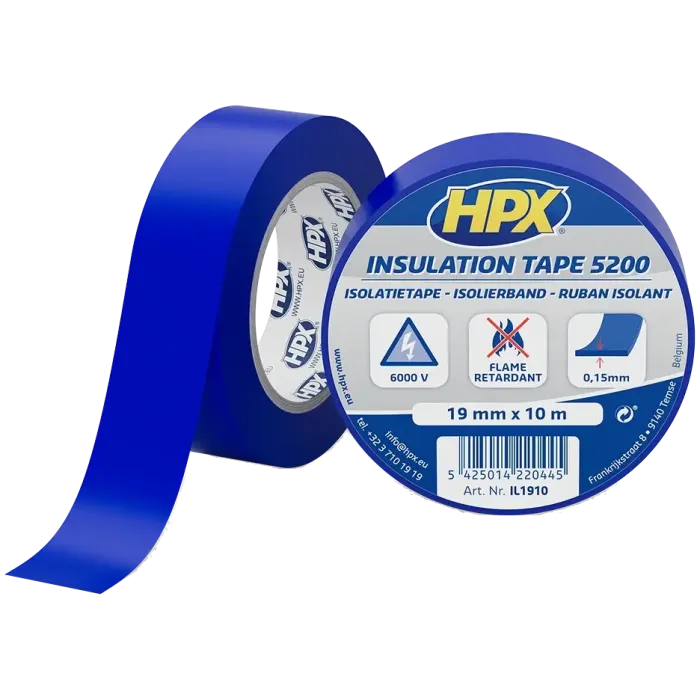 HPX IL1910 HPX5200 19мм х 10м Стрічка ПВХ ізоляційна