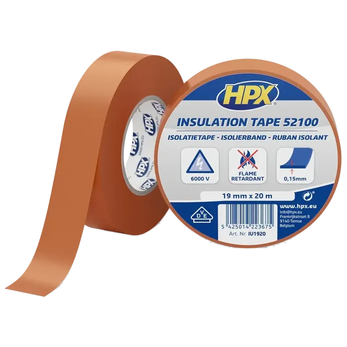 HPX IU1920 HPX52100 19мм х 20м Стрічка ПВХ ізоляційна