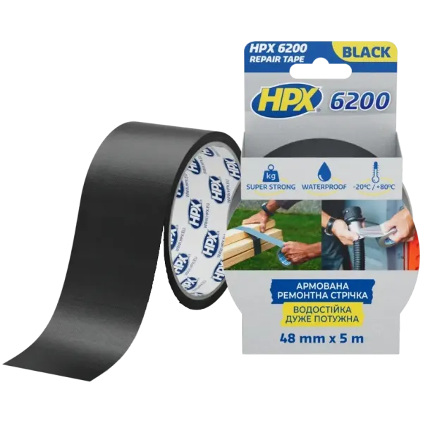 HPX CS5005 6200 48мм х 5м Стрічка армована одностороння