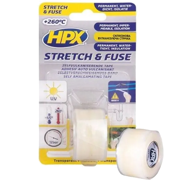HPX SI2580 Stretch&Fuse 25мм х 1.8м Стрічка силіконова вулканізуюча