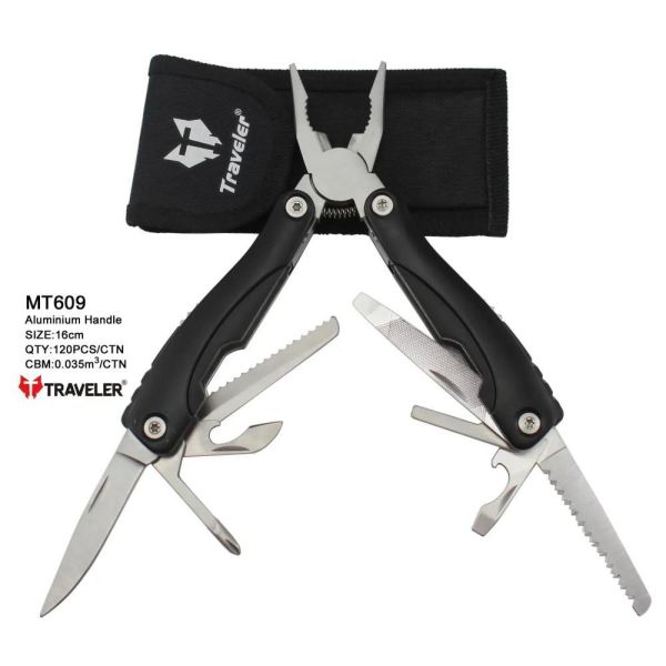 Мультиінструмент (Мультитул) Traveler MT-609 Black/Blue/Red/Yellow 9 в 1 16см