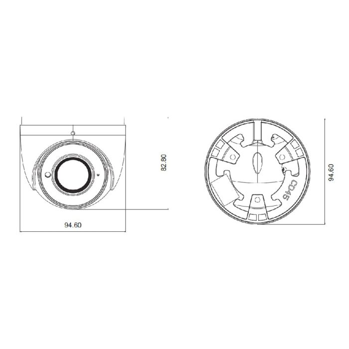 IP-відеокамера 4Mp TVT TD-9544E3 (D/PE/AR2) White f=2.8mm