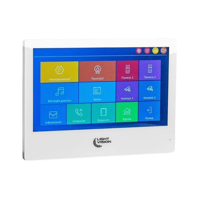Відеодомофон 7" WiFi Tuya Light Vision SINGAPORE FHD White
