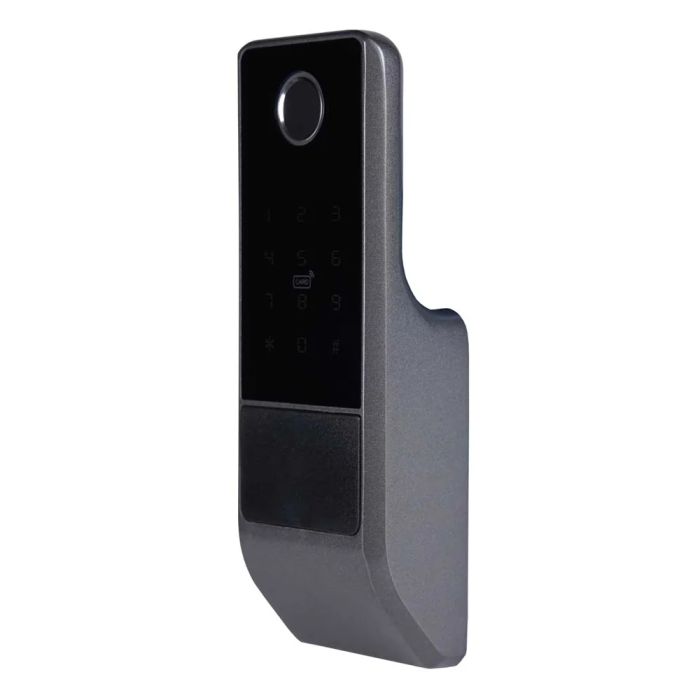 Замок біометричний автономний Trinix TRL-5201BTFW Black Right з Bluetooth, зчитувачем відбитків пальців і карт Mifare