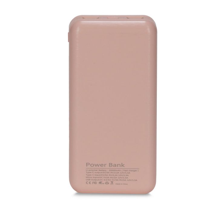 Повербанк 20000 mAh Power Bank Kraft KPB-2020FC Pink 22.5W QC3.0