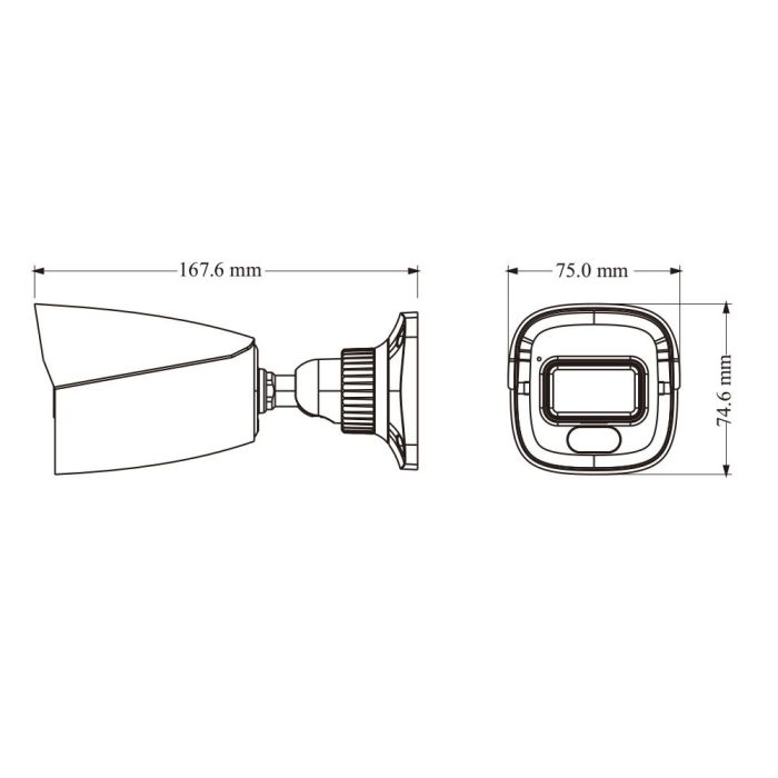 IP-відеокамера 4Mp TVT TD-9441S4-C(D/PE/AW2) White f=2.8mm, ІЧ+LED-підсвічування, з мікрофоном