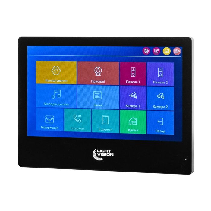 Відеодомофон 10" WiFi Tuya Light Vision SINGAPORE (AI) FHD Black