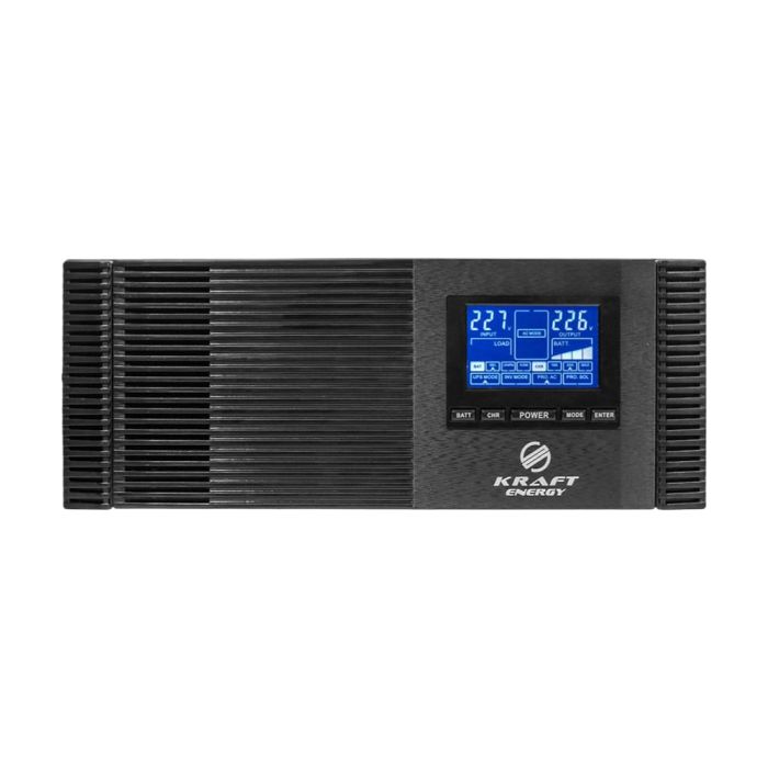 Гібридний інвертор 1200VA/1kW Kraft KRF-AVR1200VA/1КW-12V (MPPT 30А) для підключення сонячних панелей