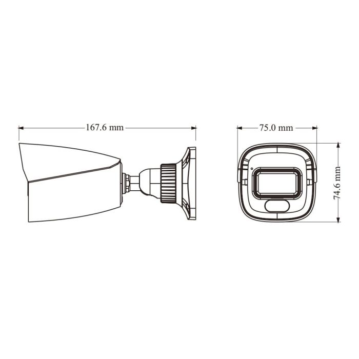 IP-відеокамера 4Mp TVT TD-9441C4(PE/WR1) Full Color f=2.8mm з мікрофоном