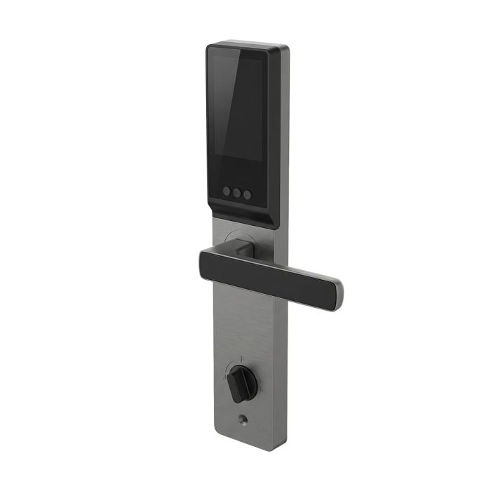 Замок біометричний автономний Trinix TRL-8808WFV Black L/R з WiFi, розпізнаванням облич, зчитувачем відбитків пальців і карт Mifare